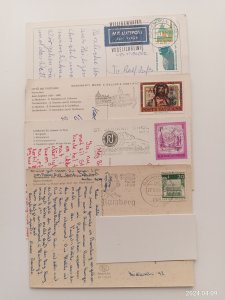 POSTAL HISTORY World Wide 4x POSTCARD (S115)