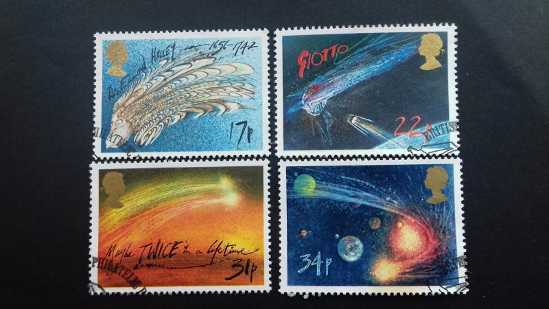 Great Britain 1986 Halley's Comet Used