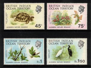 BIOT 1968 1971 Aldabra Nature Reserve; Scott 39-42, SG 36-39; MNH