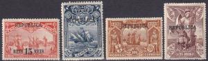 Azores #142, 144-5, 147  F-VF Unused  CV $6.90 (A19445)