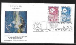 United Nations NY 265-266 Peace-Keeping WFUNA Cachet FDC First Day Cover