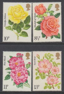 Great Britain 786-789 Flowers MNH VF
