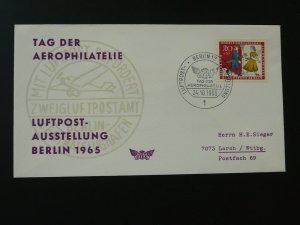 aviation aerophilately Luftpost Ausstellung Berlin 1965 cover Germany 90350