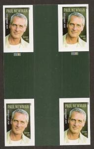 US 5020a Paul Newman imperf NDC cross gutter plate block MNH 2015