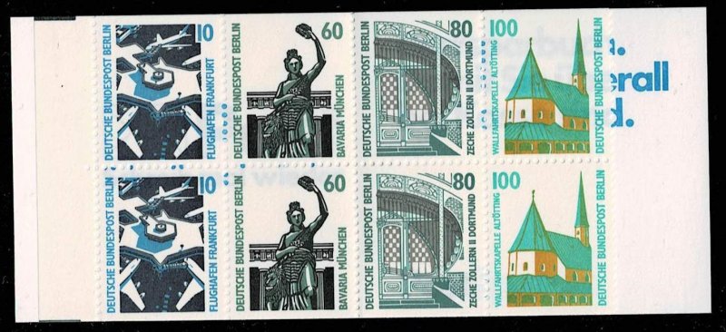 Berlin 1990,Sc.#9N553a MNH booklet Tourist Attractions