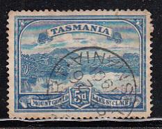 Tasmania 1899-1900 used Sc 92 5p Mount Gould, Lake St. Clair CDS Hobart SE 26...