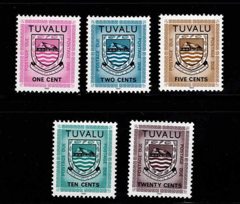 TUVALU Scott J1-J5 MNH** Postage Dues