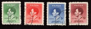 PAPUA  SC# 118-121  VF/U