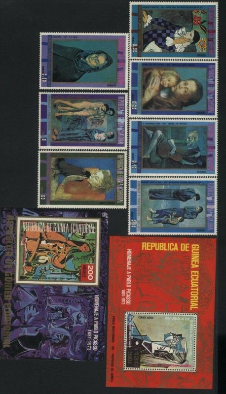 Nudes Equatorial Guinea MNH Michel 321-27 BK 91-92