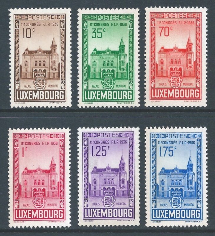 Luxembourg #200-5 NH Int'l Fed. Of Philately Cong.