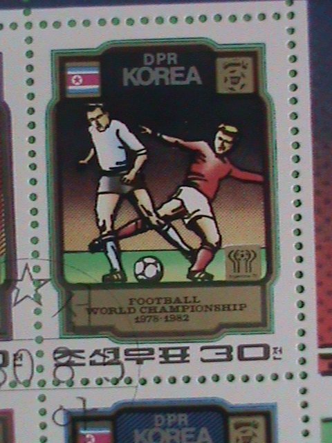 KOREA STAMP 1982   FOOT BALL WORLD CHAMPIONSHIP; CTO- NOT HING  S/S SHEET