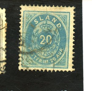 ICELAND #28 USED FVF Cat $40