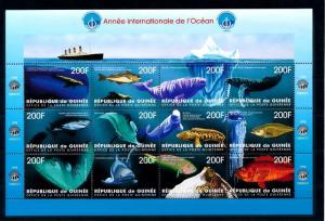 [47812] Guinea 1998 Marine life Fish Unesco MNH Sheet