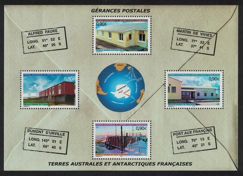 FSAT TAAF Postal Buildings MS 2004 MNH SG#MS523 MI#Block 11 CV£18.-