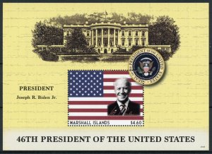 Marshall Islands Joe Biden Stamps 2020 MNH 46th US Presidents People 1v Large SS