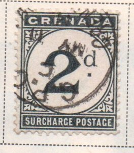 Grenada Sc J13 1921 2d postage due stamp used