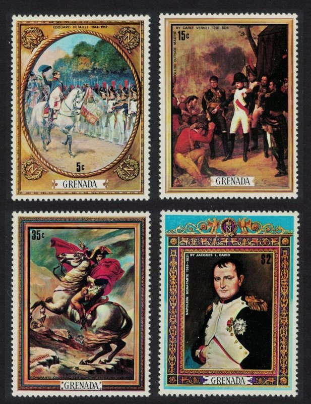 Grenada Napoleon Bonaparte Paintings 4v 1971 MNH SC#413-416 SG#445-448