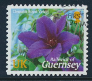 Guernsey  SG 1025 SC# 825  Flowers  First Day of issue cancel see scan