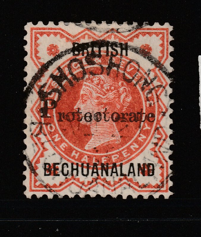 Bechuanaland a 0,5d QV with Protectorate overprint good.fine used