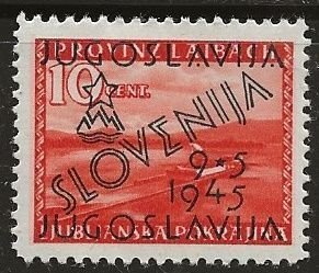 Yugoslavia ^ 1945 Slovenia Overprint On German Occupation (10C)