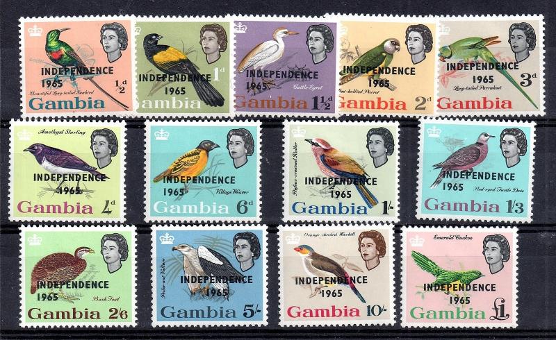 Gambia 1965 Independence mint LHM set SG215-217 WS4708