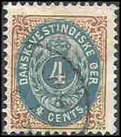 Danish West Indies 18 Used... SCV $13.50