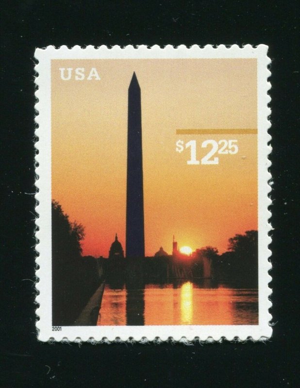 U.S. #3473 Washington Monument  $12.25 Priority Stamp VF MNH 2001