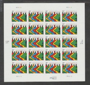 U.S. Scott #4119 Kwanzaa Stamps - Mint NH Sheet - LL Plate