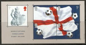 GB SGMS2292 2002 WORLD CUP M/S MNH 