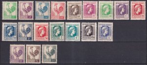 France 1944, Gallic Cock & Marianne Types, Scott # 477-495, VF MNH** (RMD-8)