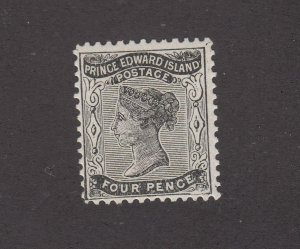 PRINCE EDWARD ISLAND XX7 # 9 FVF-MNH Q/VICTORIA 4p BLACK CAT VALUE $16+