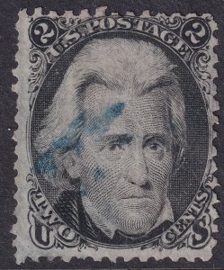 #73 Used, Fine, Light blue cancel (CV $60 - ID47962) - Joseph Luft