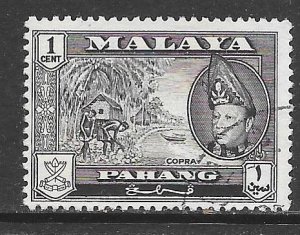 Malaya Pahang 72: 1c Sultan Abu Bakar, Copra Production, used, F-VF