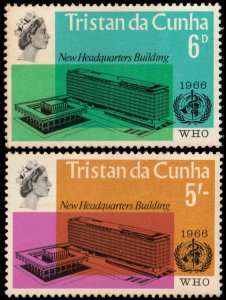 ✔️ TRISTAN DA CUNHA 1966 - WHO HEADQUARTERS - SC.  99/100 MNH ** [5CW6]