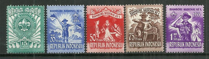 1955 Indonesia B83-7  Scouting C/S mint OG