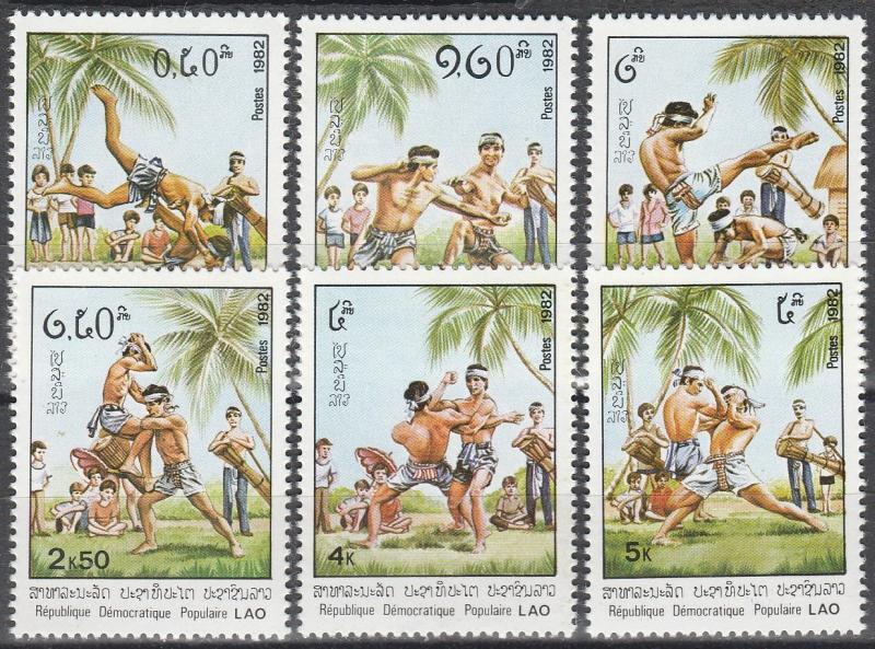 Laos #361-6   MNH   CV $2.75  (K391)