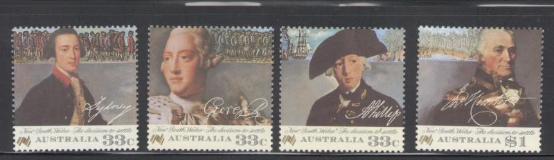 Australia 1986 Australia Bicentennial # 988 - 991 MNH