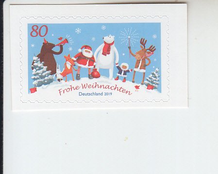 2019 Germany Christmas Santa SA (Scott 3136) MNH