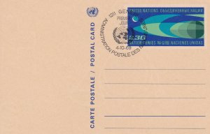 United Nations - Geneva # UX2, Postal Card, First Day Cancel