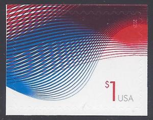 #4953 $1.00 Patriotic Waves 2015 Mint NH