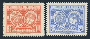 Bolivia 324,C118, MNH. Meeting of Presidents Enrique Hertzog,Juan D.Peron, 1947.