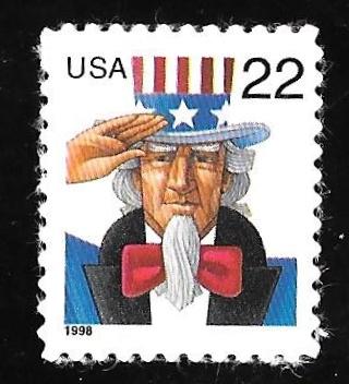 #3259A 22 cent Uncle Sam, Stamp Mint OG NH SUPERB