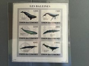 Comoro Islands 2009 Whales mint never hinged stamp sheet R25285