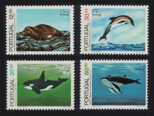 Portugal Whale Dolphin Monk Seal Marine Mammals 4v 1983 MNH SG#1928-1931