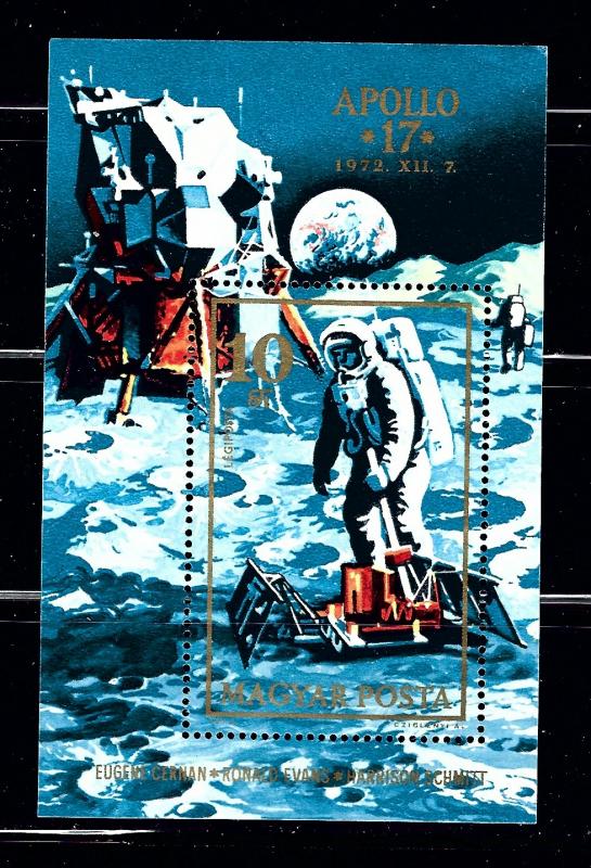 Hungary C327 MNH 1973 Apollo 17 S/S