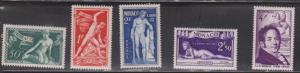 MONACO Scott # 209-13 MNH - J F Bosio Sculptor