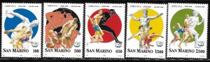 San Marino 1996 Summer Olympics Atlanta Sc 1344-1348 MNH A1449