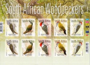 South Africa - 2020 Woodpeckers Sheet MNH**