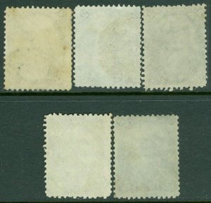 EDW1949SELL : USA 1863 Scott #73. 5 stamps, Used. All nice & Sound. Catalog $325