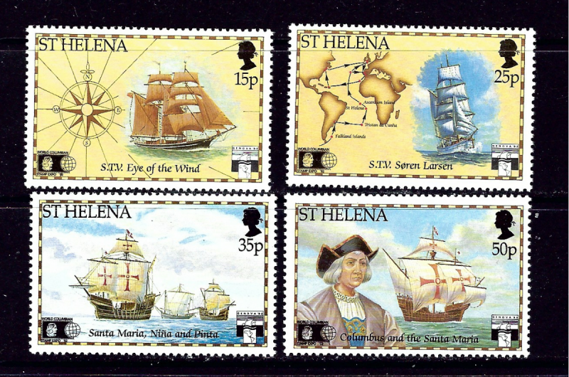 St Helena 566-69 MNH 1992 Discovery of America Anniv